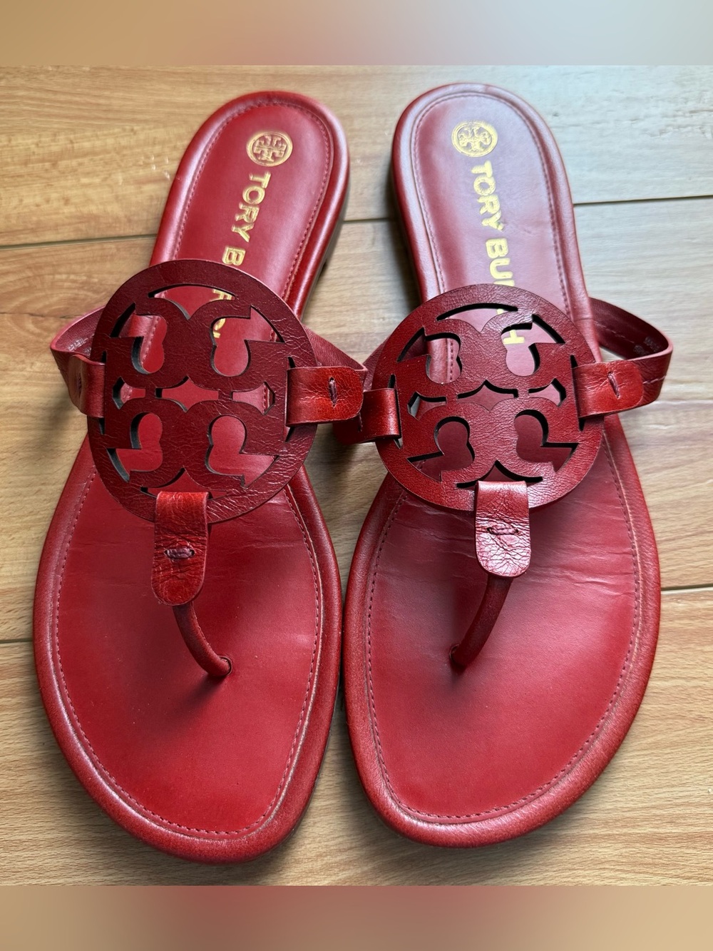 Tory Burch Miller Sandals Red size 10